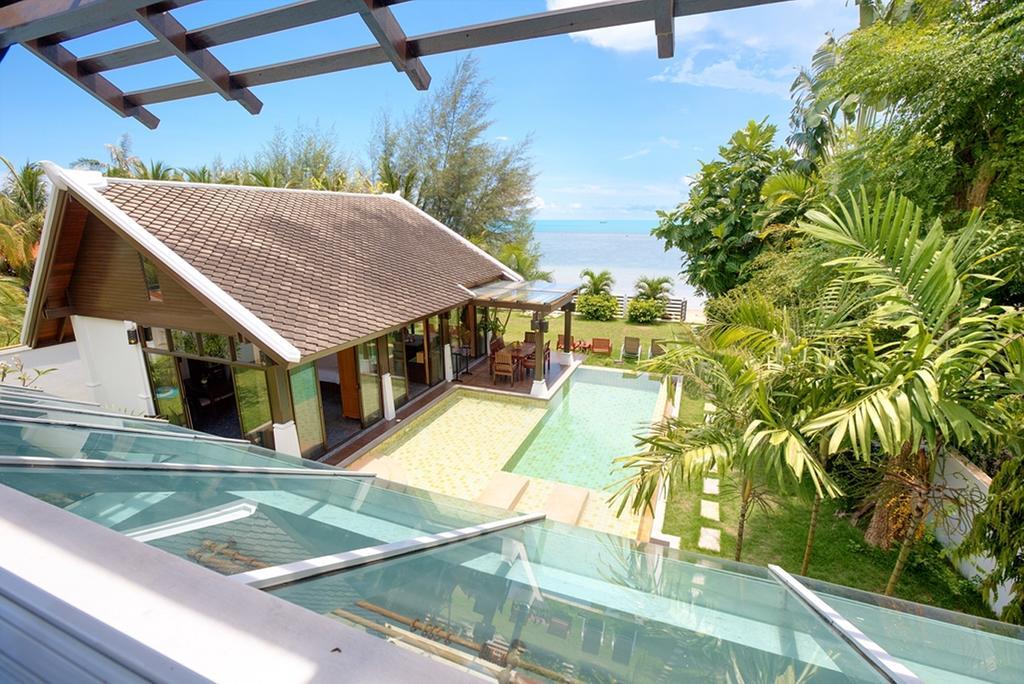 Emerald Sands - Beach Front 4 Bed Pool Villa Ко Самуи Стая снимка
