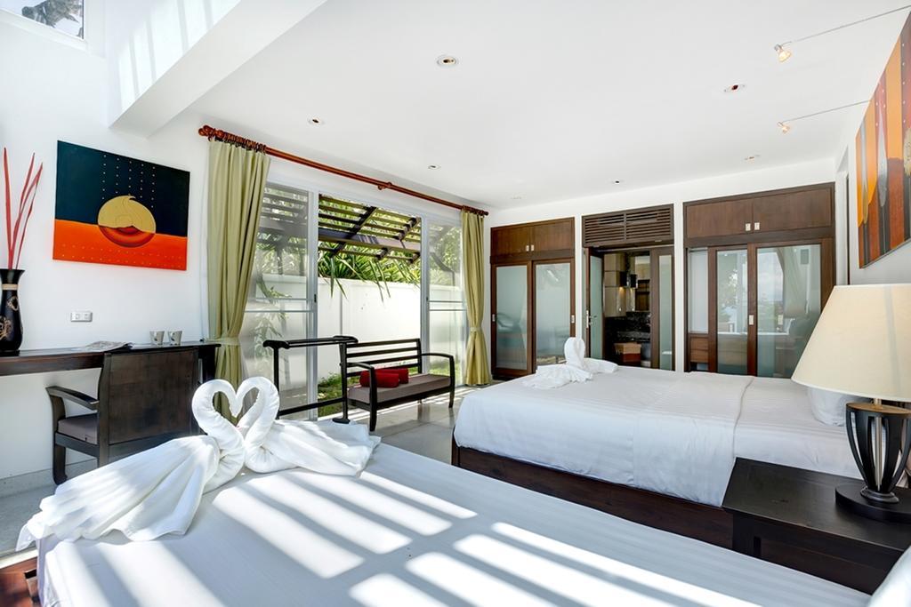Emerald Sands - Beach Front 4 Bed Pool Villa Ко Самуи Стая снимка