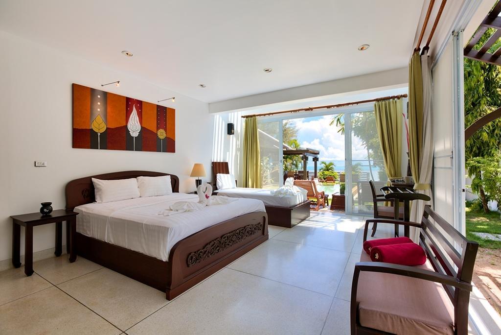 Emerald Sands - Beach Front 4 Bed Pool Villa Ко Самуи Стая снимка