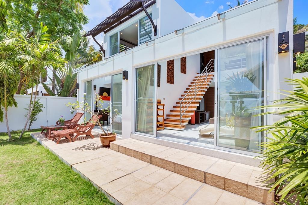 Emerald Sands - Beach Front 4 Bed Pool Villa Ко Самуи Стая снимка