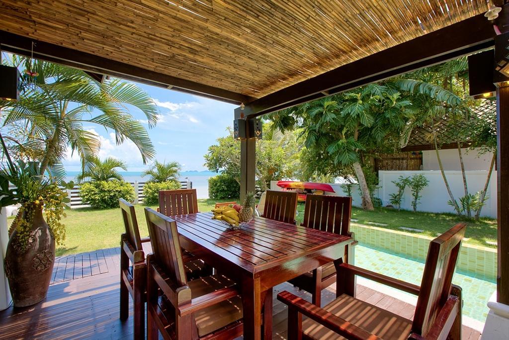 Emerald Sands - Beach Front 4 Bed Pool Villa Ко Самуи Стая снимка