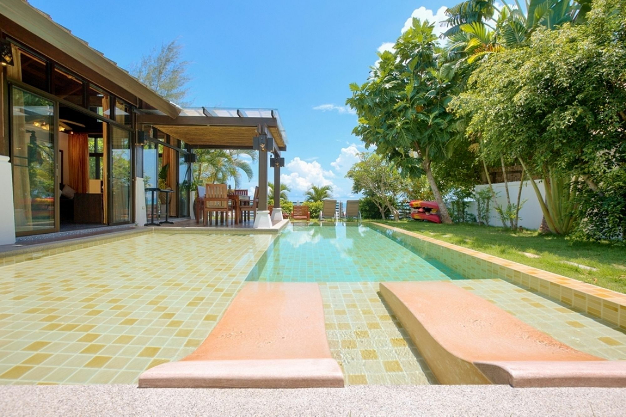 Emerald Sands - Beach Front 4 Bed Pool Villa Ко Самуи Екстериор снимка
